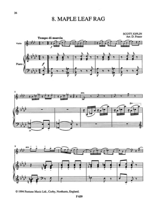 A Joplin album - JOPLIN - Partition - Violon